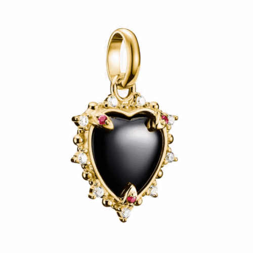 THOMAS SABO CONNECT medál medál Fekete vintage szív alakú medál CC1286-995-11
