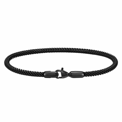 DANIEL WELLINGTON acél karkötő Mesh fekete karkötő DW004006XX-7