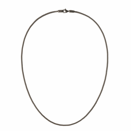 DANIEL WELLINGTON acél nyaklánc Mesh grafit nyaklánc DW00401106