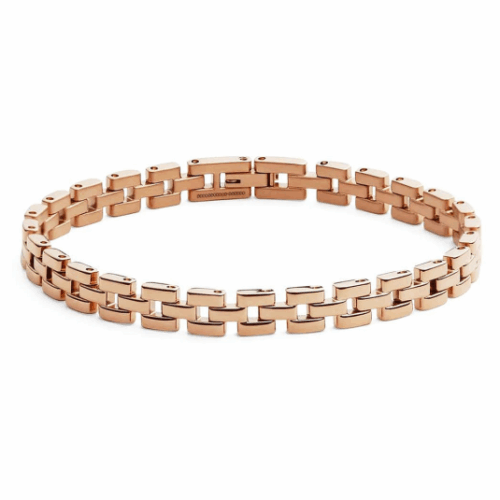 DANIEL WELLINGTON acél karkötő 3-szemű rozéarany karkötő DW004009XX-2