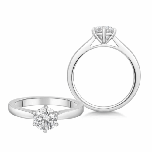 SOFIA DIAMONDS arany eljegyzési gyűrű laboratóriumban növesztett gyémánttal 1.00 karátos DE/VS+ gyűrű LABGRG109405WG