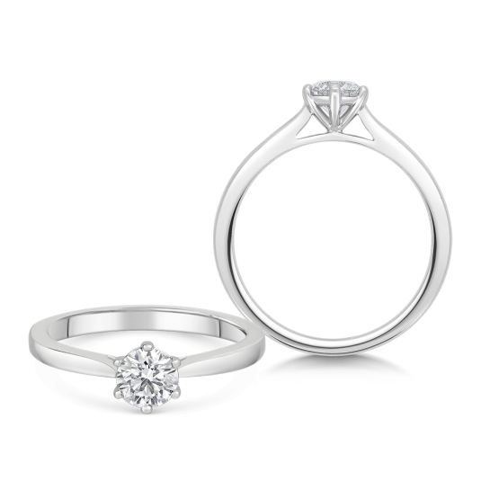 SOFIA DIAMONDS arany eljegyzési gyűrű laboratóriumban növesztett gyémánttal 0