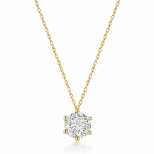 SOFIA DIAMONDS arany nyaklánc laboratóriumban növesztett gyémánttal 1.00 ct DE/VS+ nyaklánc LABGPD22215YG