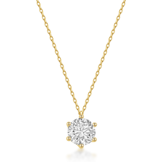 SOFIA DIAMONDS arany nyaklánc laboratóriumban növesztett gyémánttal 1.00 ct DE/VS+ nyaklánc LABGPD22215YG