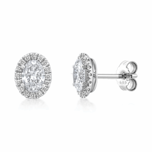 SOFIA DIAMONDS arany fülbevaló laboratóriumban növesztett gyémántokkal 1