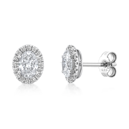 SOFIA DIAMONDS arany fülbevaló laboratóriumban növesztett gyémántokkal 1