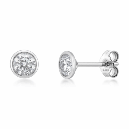 SOFIA DIAMONDS arany fülbevaló laboratóriumban növesztett gyémántokkal 0