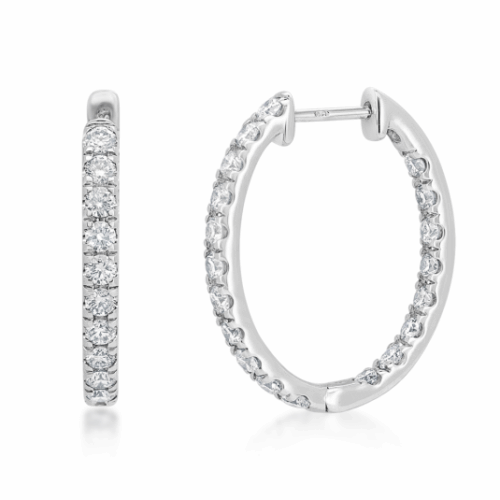 SOFIA DIAMONDS arany fülbevaló laboratóriumban növesztett gyémántokkal 2.048 ct DE/VS+ fülbevaló LABGER26837WG
